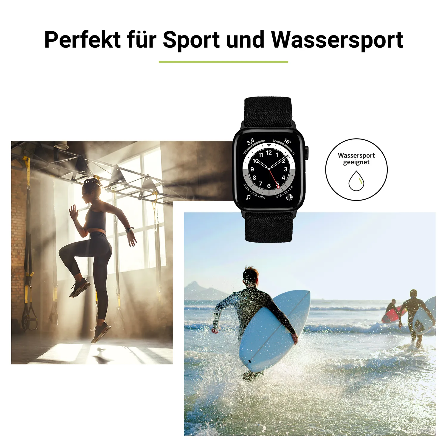 Artwizz WatchBand Flex Apple Watch Armband Textil Solo