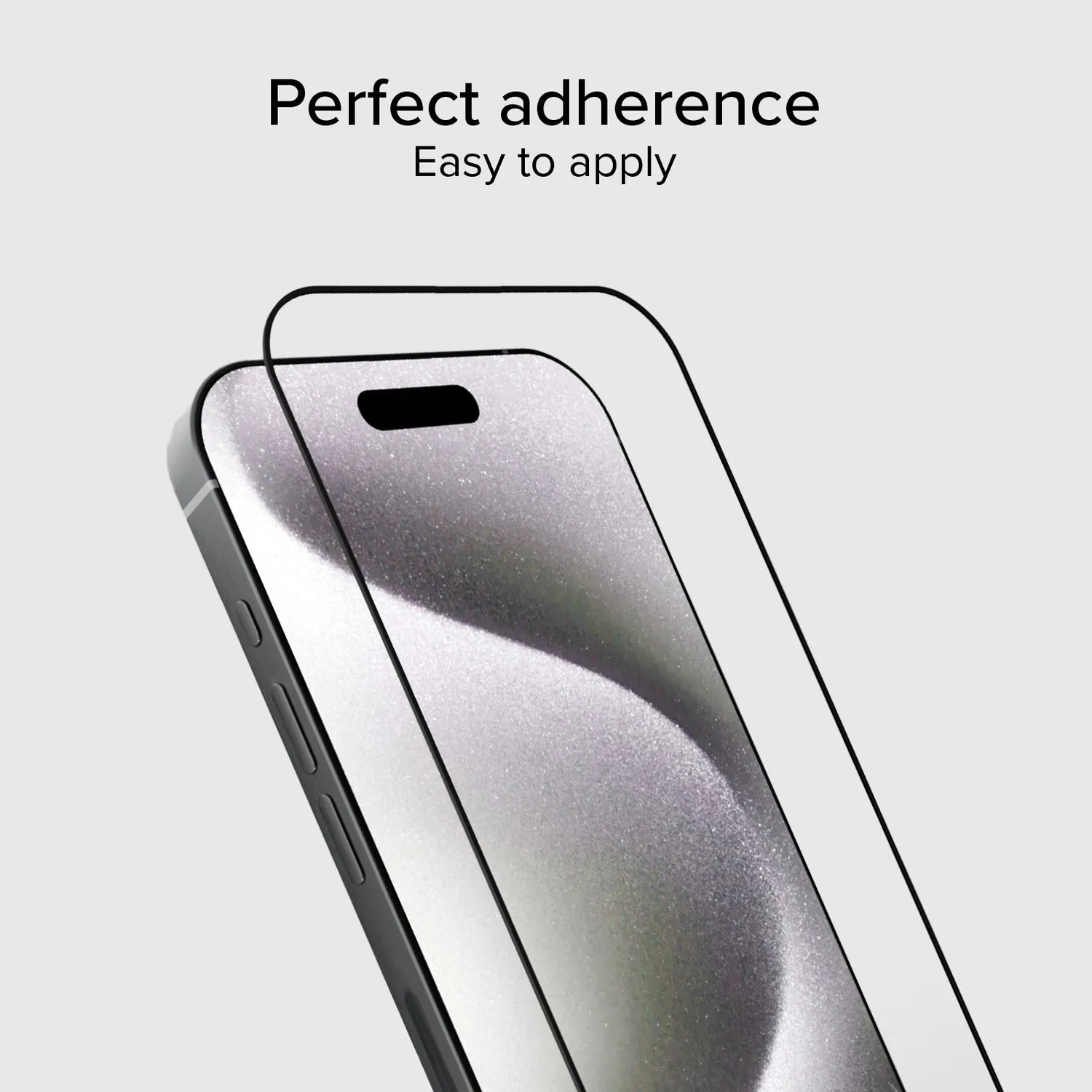 SBS Full Cover iPhone 15 Pro Panzerglas transparent