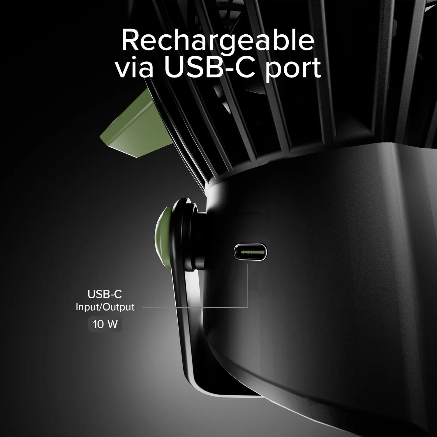 SBS Wild Gear Camping-Ventilator Powerbank 4000mAh Solar Licht
