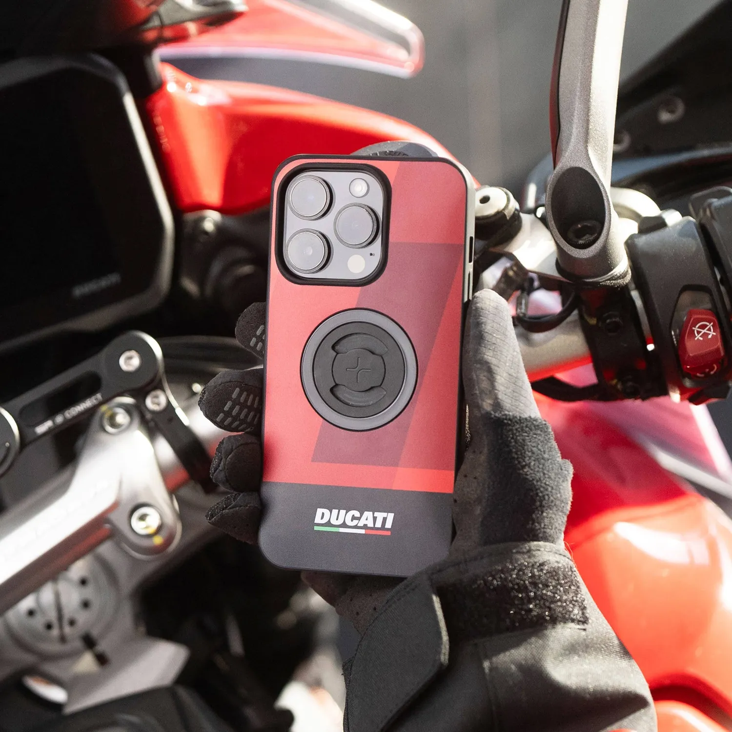 SP Connect Ducati Phone Case Handyhülle Rot Halterung
