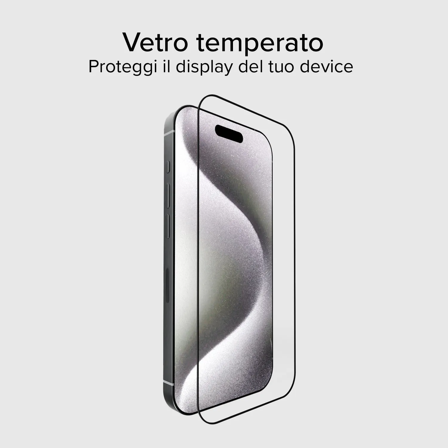 SBS Full Cover Panzerglas iPhone 15 Pro Max Schwarz Glas