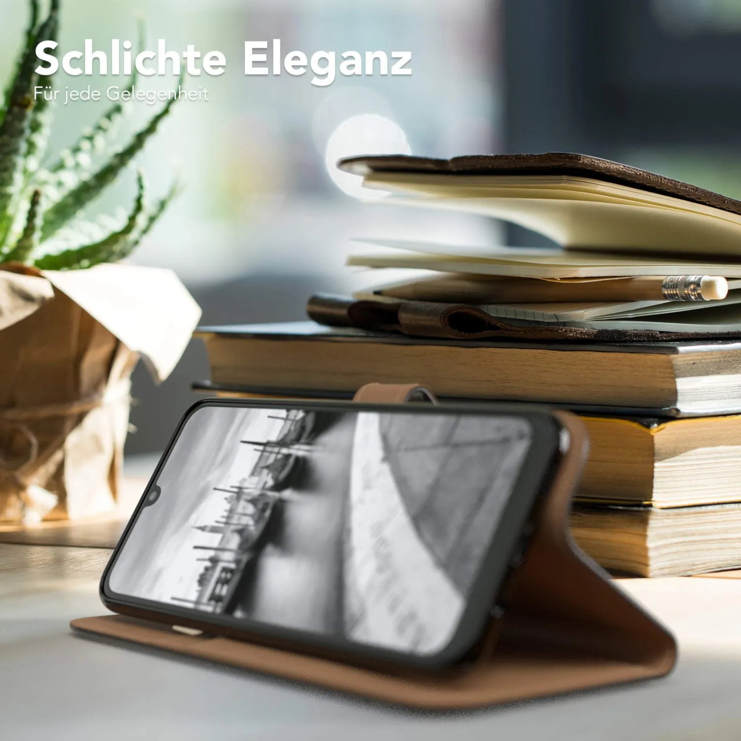 EAZY CASE P Smart 2020 Klapphülle Book Schwarz Standfunktion