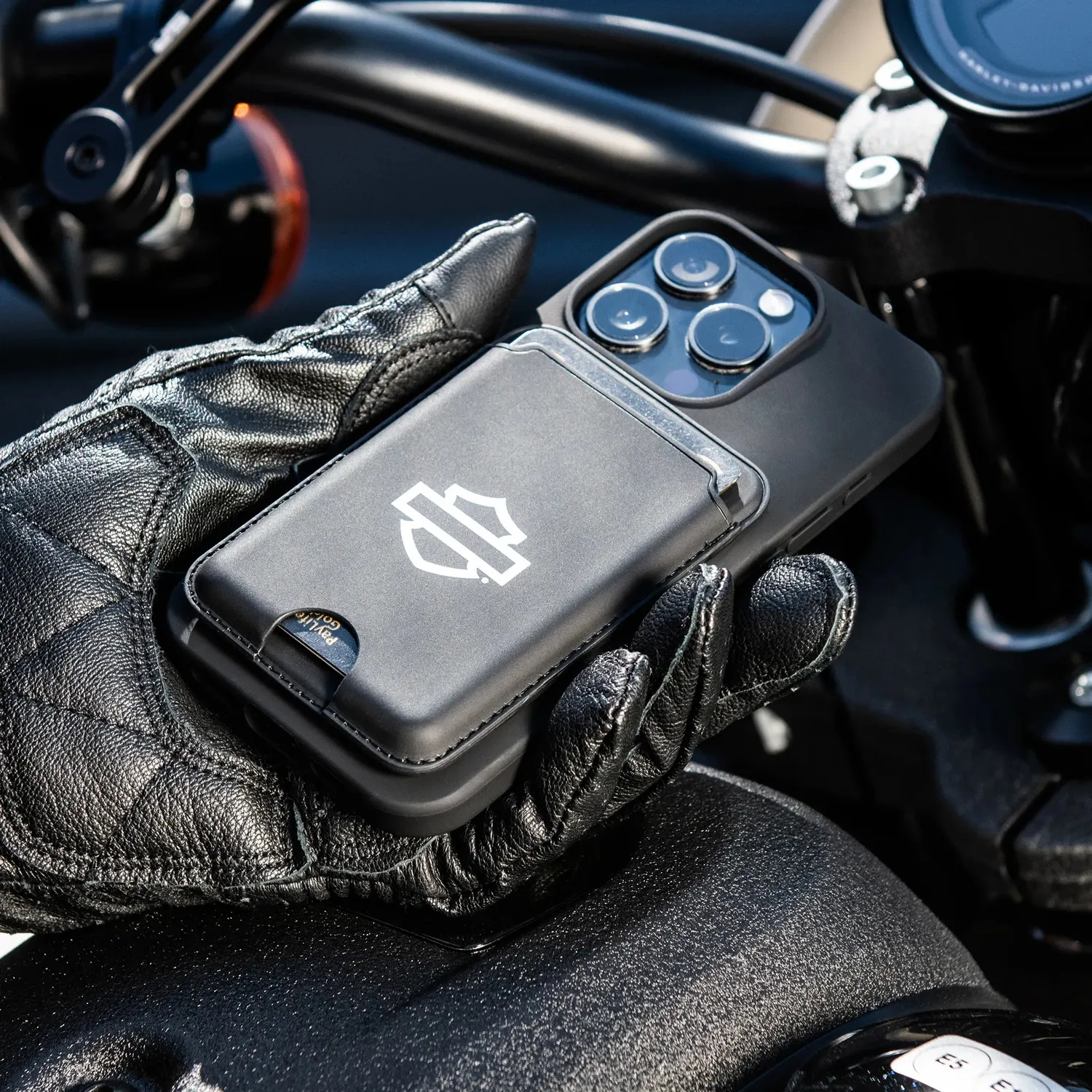 Harley-Davidson Card Wallet B&S Kartenetui RFID