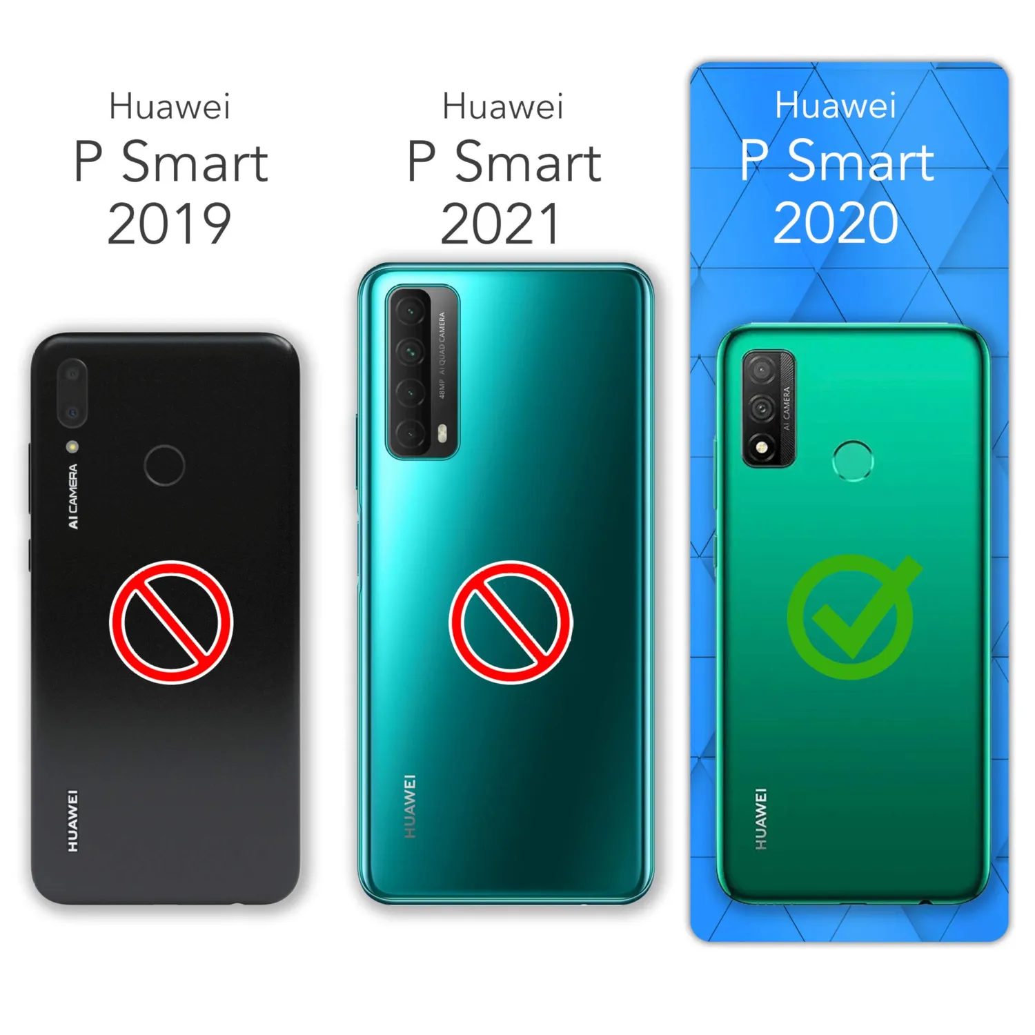 EAZY CASE P Smart 2020 Klapphülle Book Schwarz Standfunktion