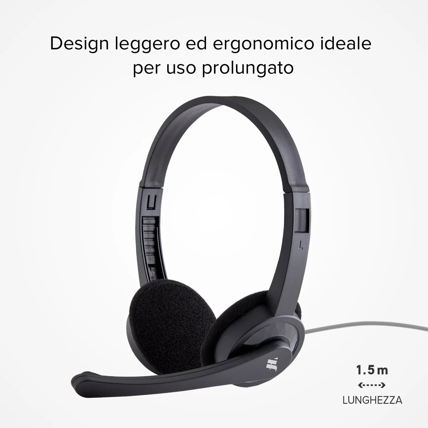 SBS Stereo Kopfhörer Kabel 3,5mm Mikrofon Schwarz