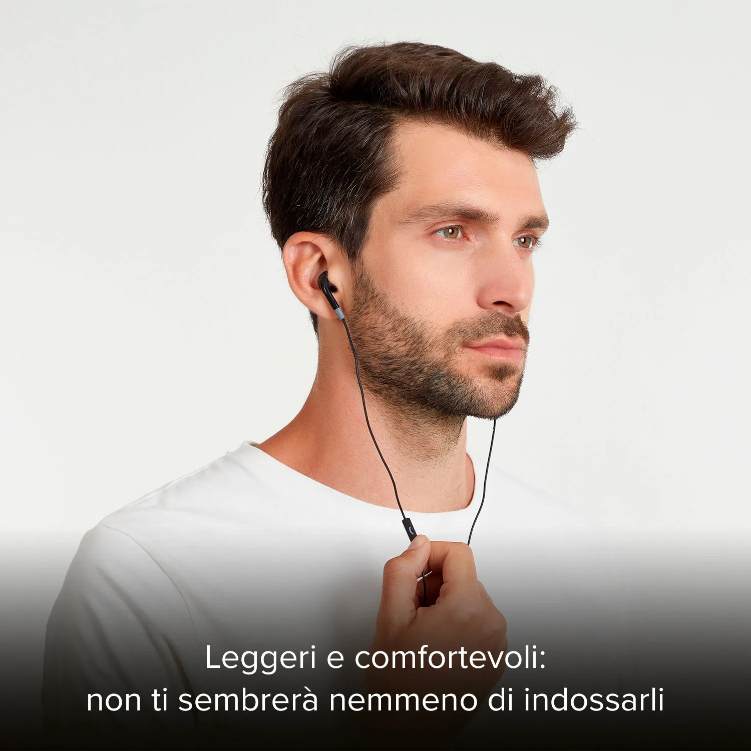 SBS Duo Stereo Kopfhörer Kabel 3,5 mm mit Mikrofon