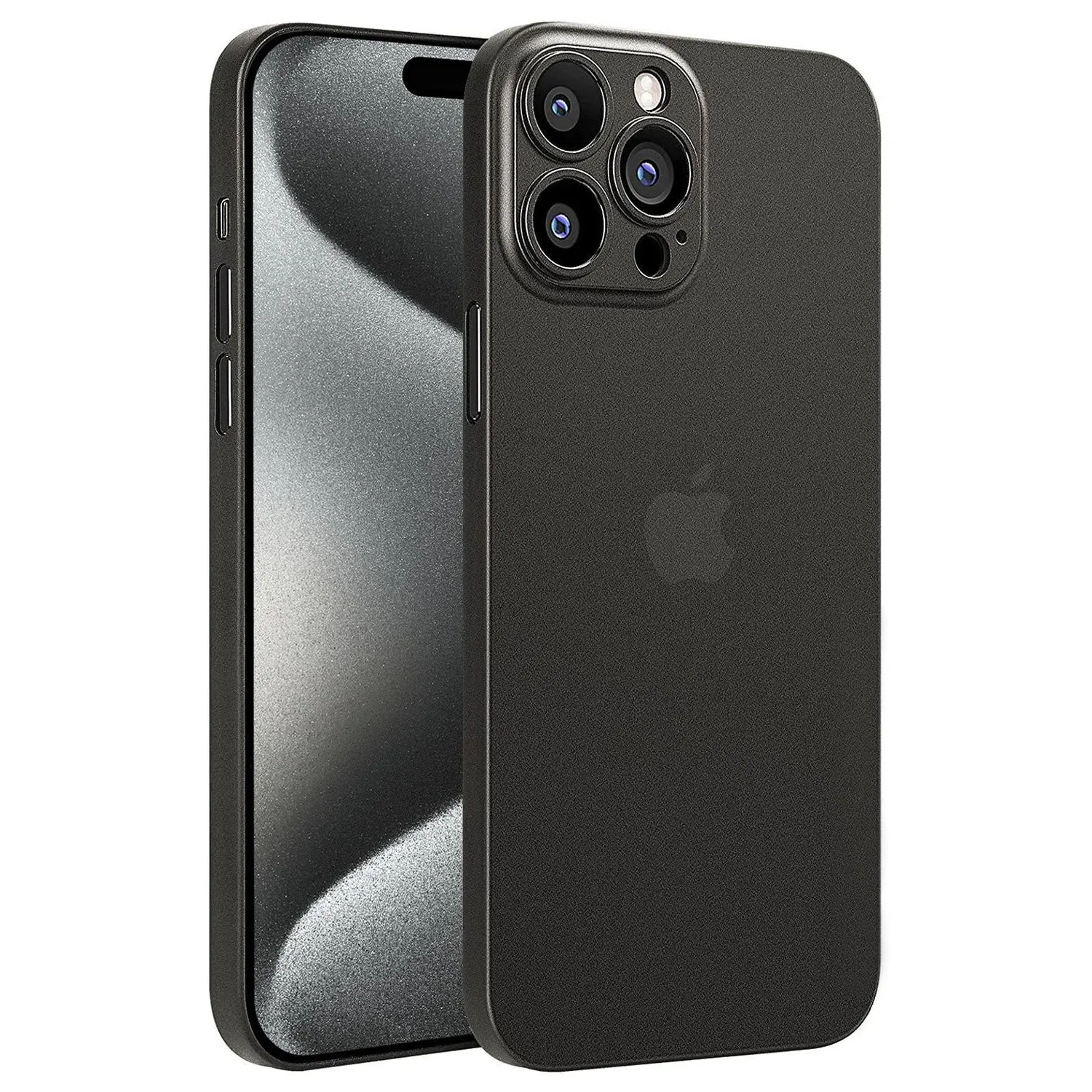 arktis iPhone 15 Pro Max Hülle Ultradünn Weiß-Transparent 0,3mm