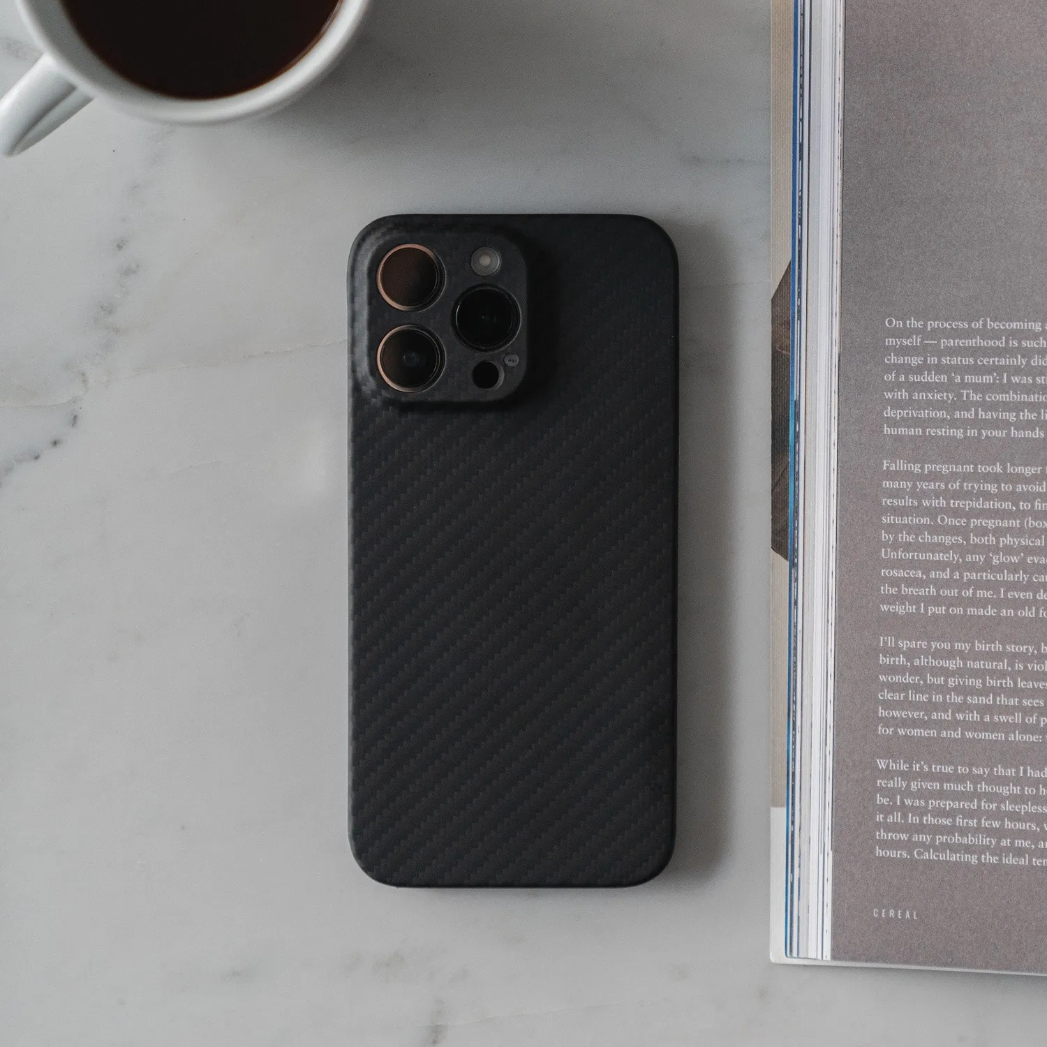 arktis Carbon iPhone 16 Pro Max Hülle MagSafe Aramid