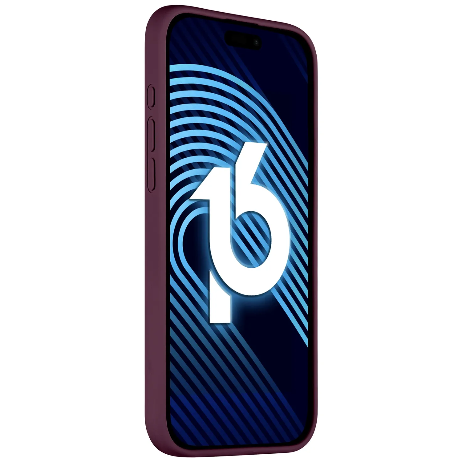 arktis Silikon iPhone 16 Hülle schwarz griffig