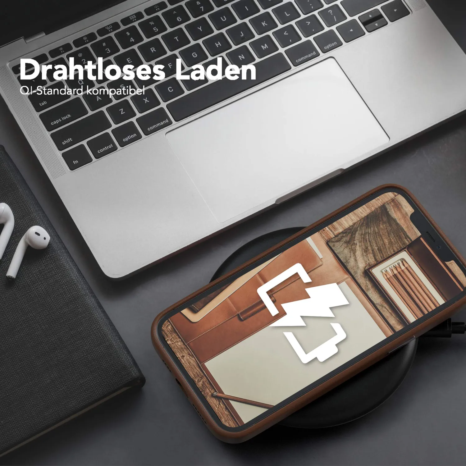 EAZY CASE iPhone 12 Pro Max Handyhülle Braun Kunstleder