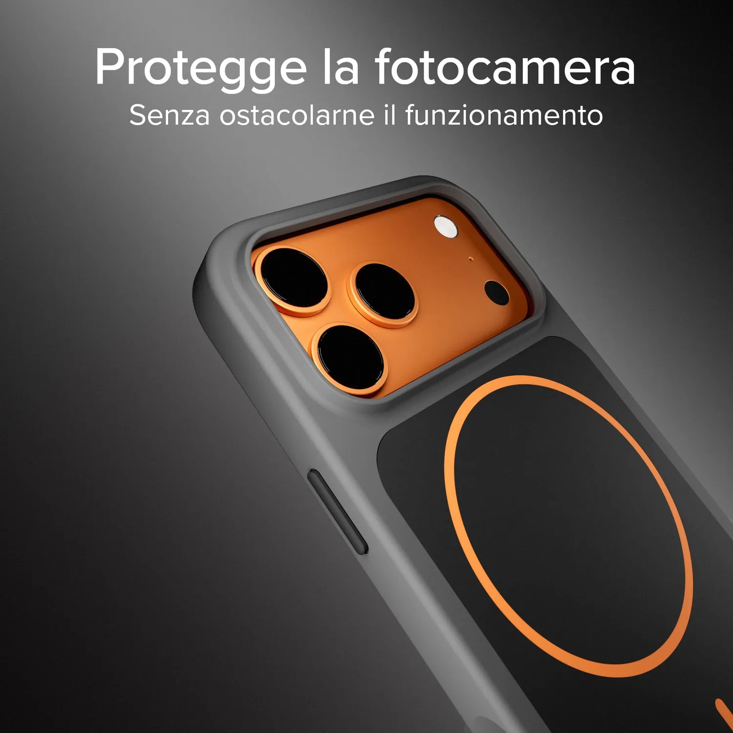 SBS Core MagSafe Hülle iPhone 17 Pro Max orange stossfest