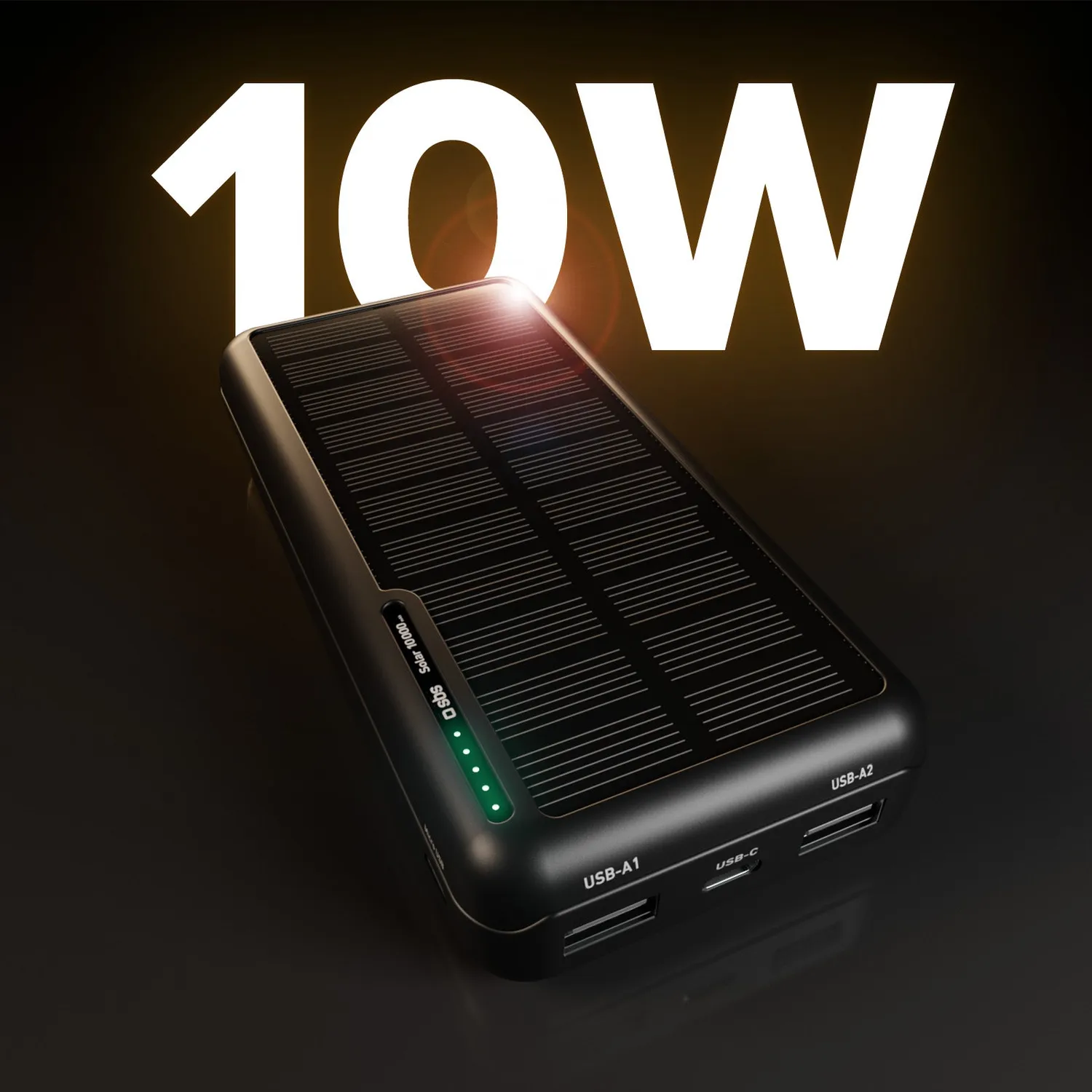 SBS Solar Powerbank 10000 mAh mit Solarpanel