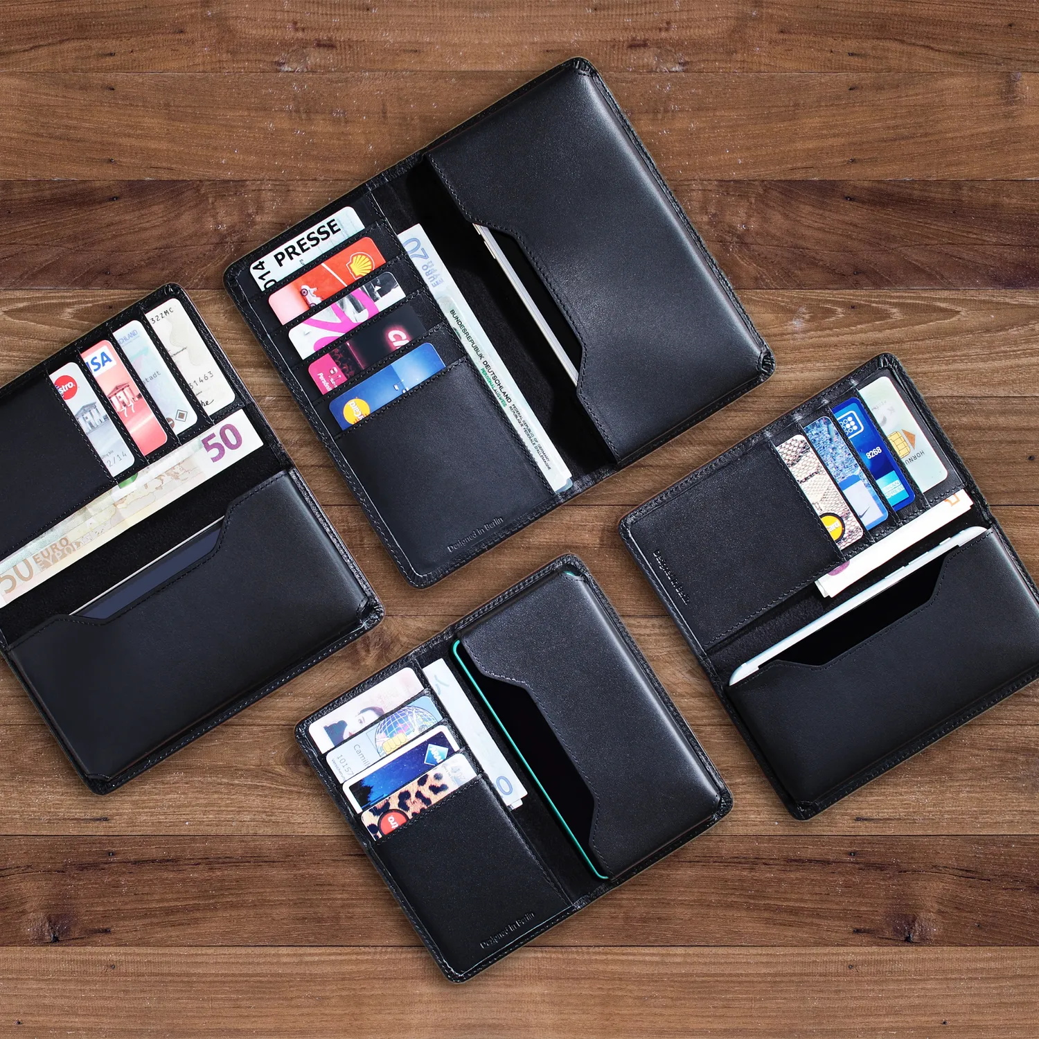 Artwizz Universal Wallet Smartphone Lederhülle Kartenfach M/L/XL
