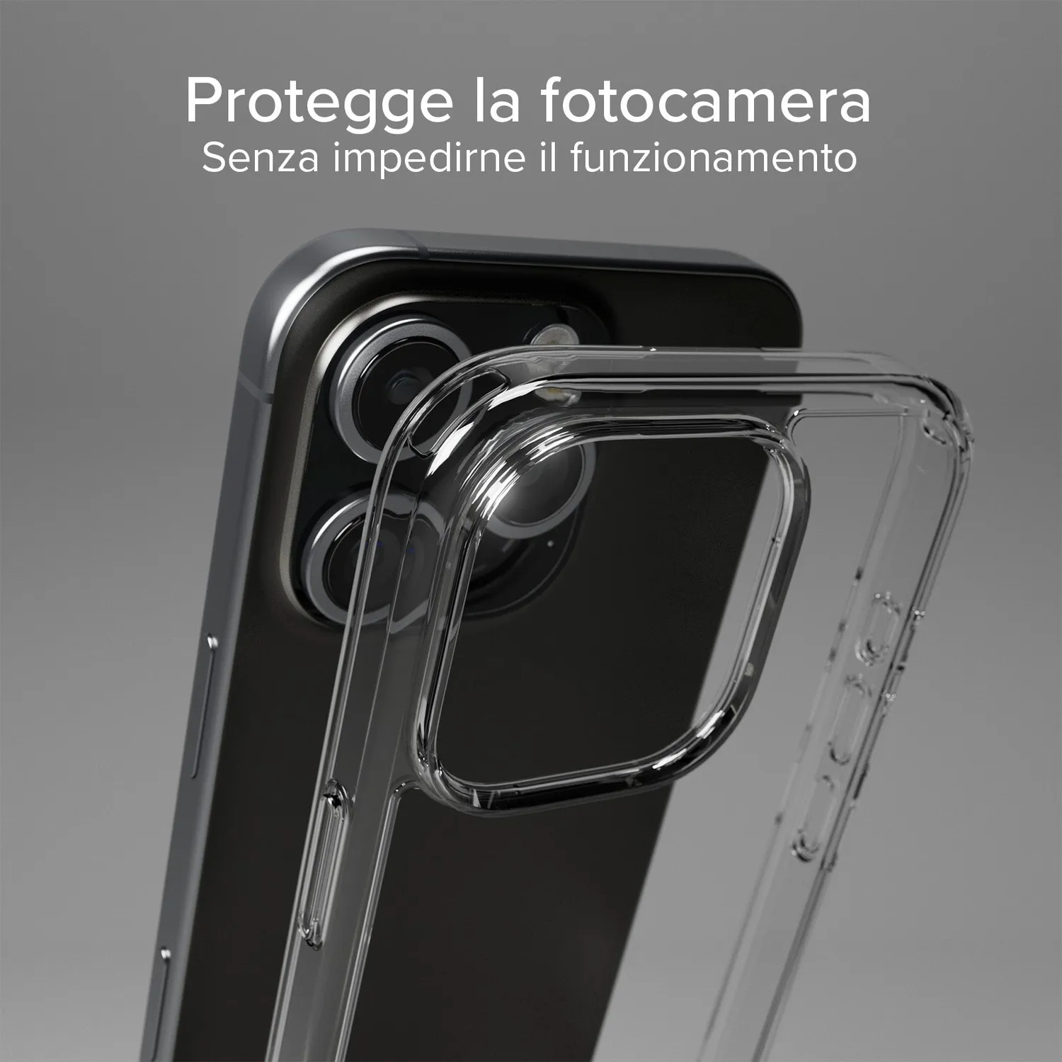 SBS D3O iPhone 16 Pro Hülle transparent stoßfest