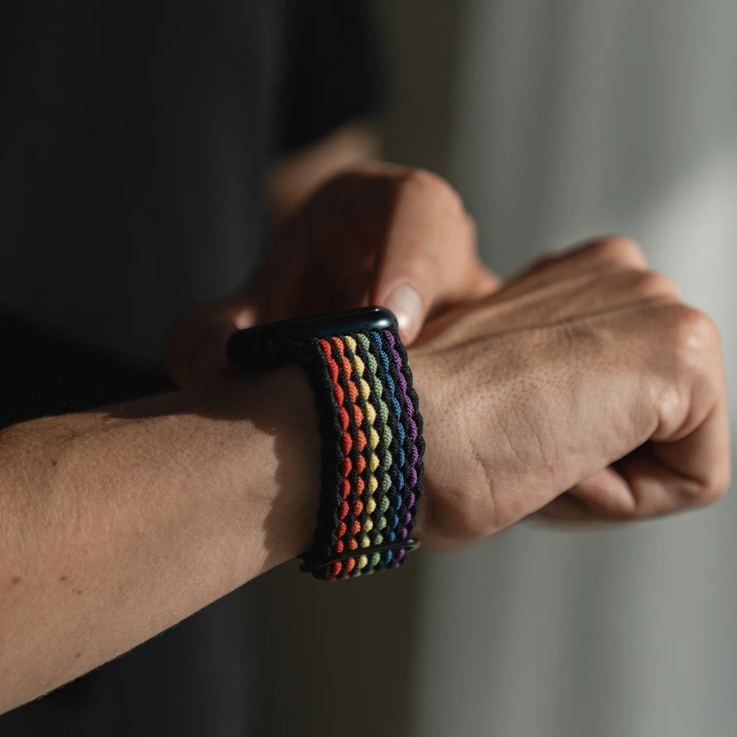 arktisband Flex Loop Armband Pride Schwarz Apple Watch