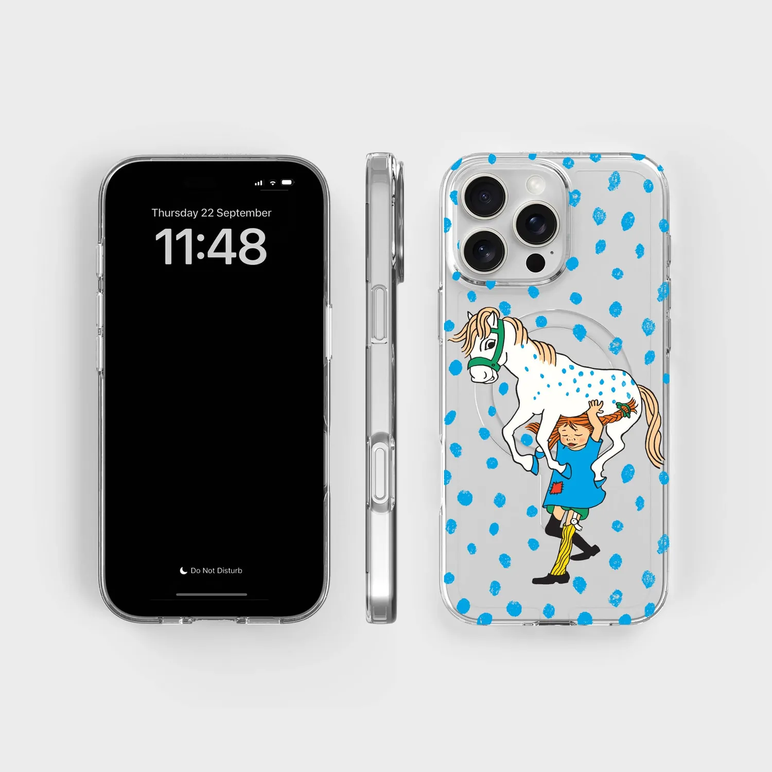 agood company CLRPRTCT iPhone 16 Pro Max Handyhülle transparent Pippi