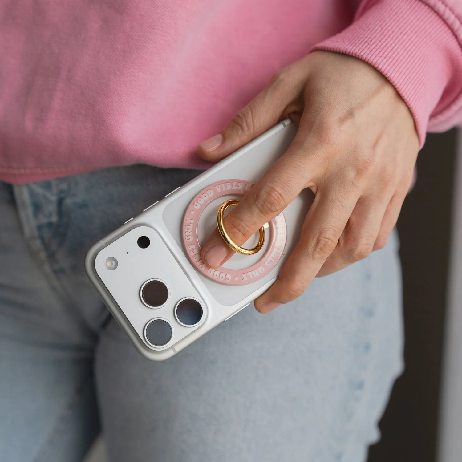arktis Good Vibes MagSafe Ringhalter Gold Handy-Ring