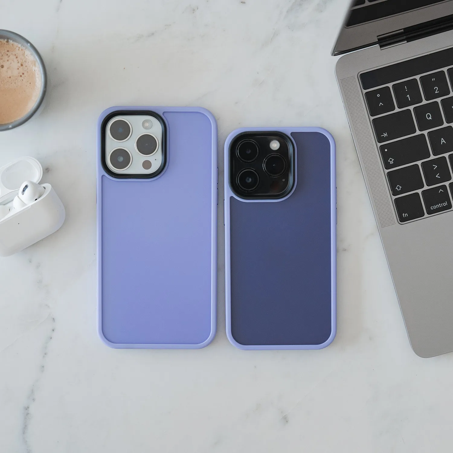 arktis iPhone 15 Pro Max Case Matt Nebelviolett
