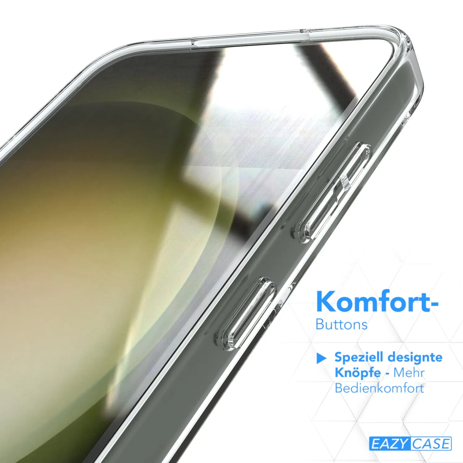EAZY CASE Galaxy S23 Silikonhülle Transparent