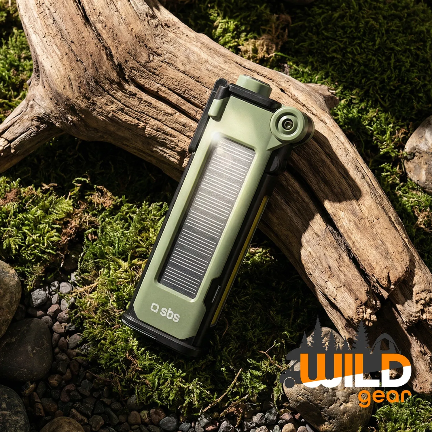 SBS Wild Gear Powerbank 3000mAh SOS-Set Solar-Notlicht
