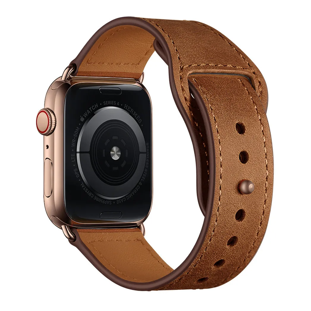 arktisband Apple Watch Kunstlederarmband Pin