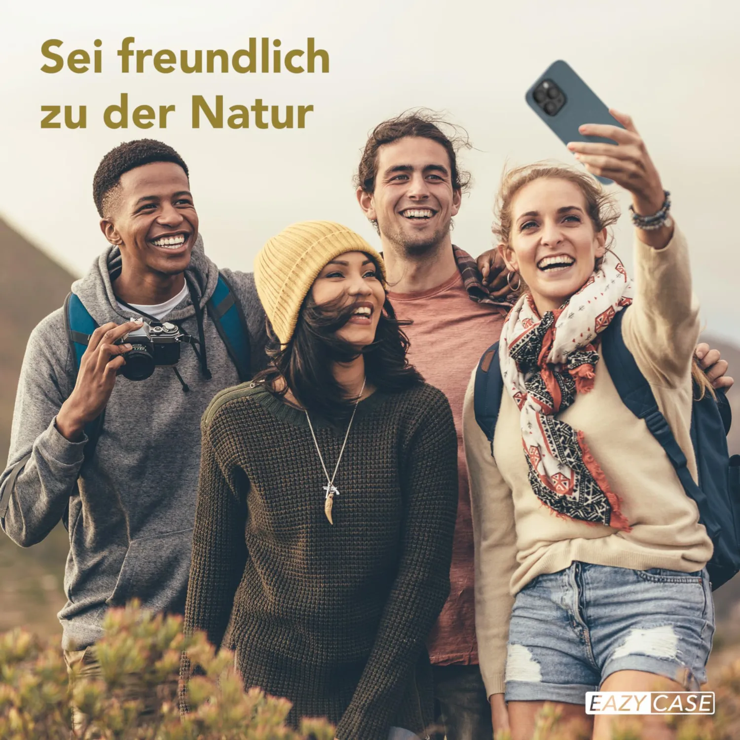 EAZY CASE iPhone 14 Pro Max Bio Hülle Petrol Holzfaser
