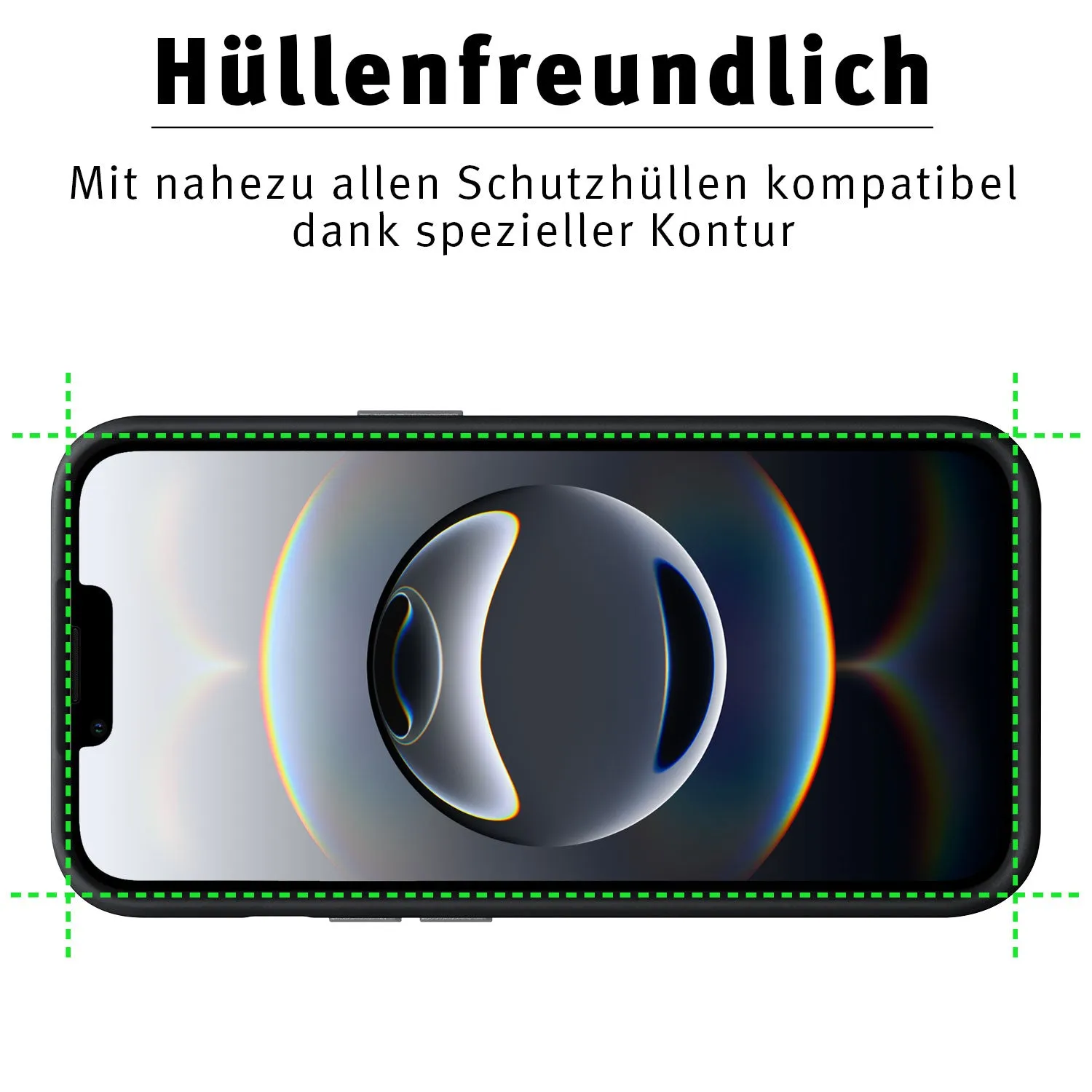 arktis iPhone 16e Panzerglas hüllenfreundlich 1 Stück