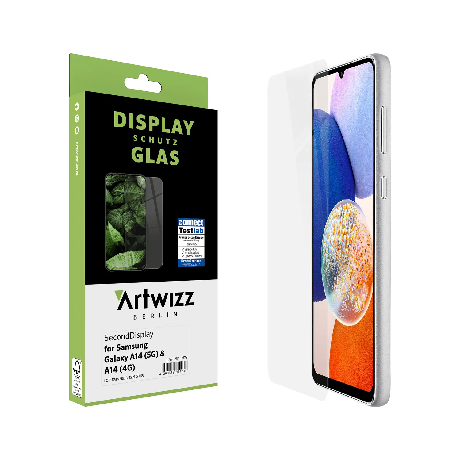 Artwizz SecondDisplay Galaxy A14 Panzerglas 4G 5G