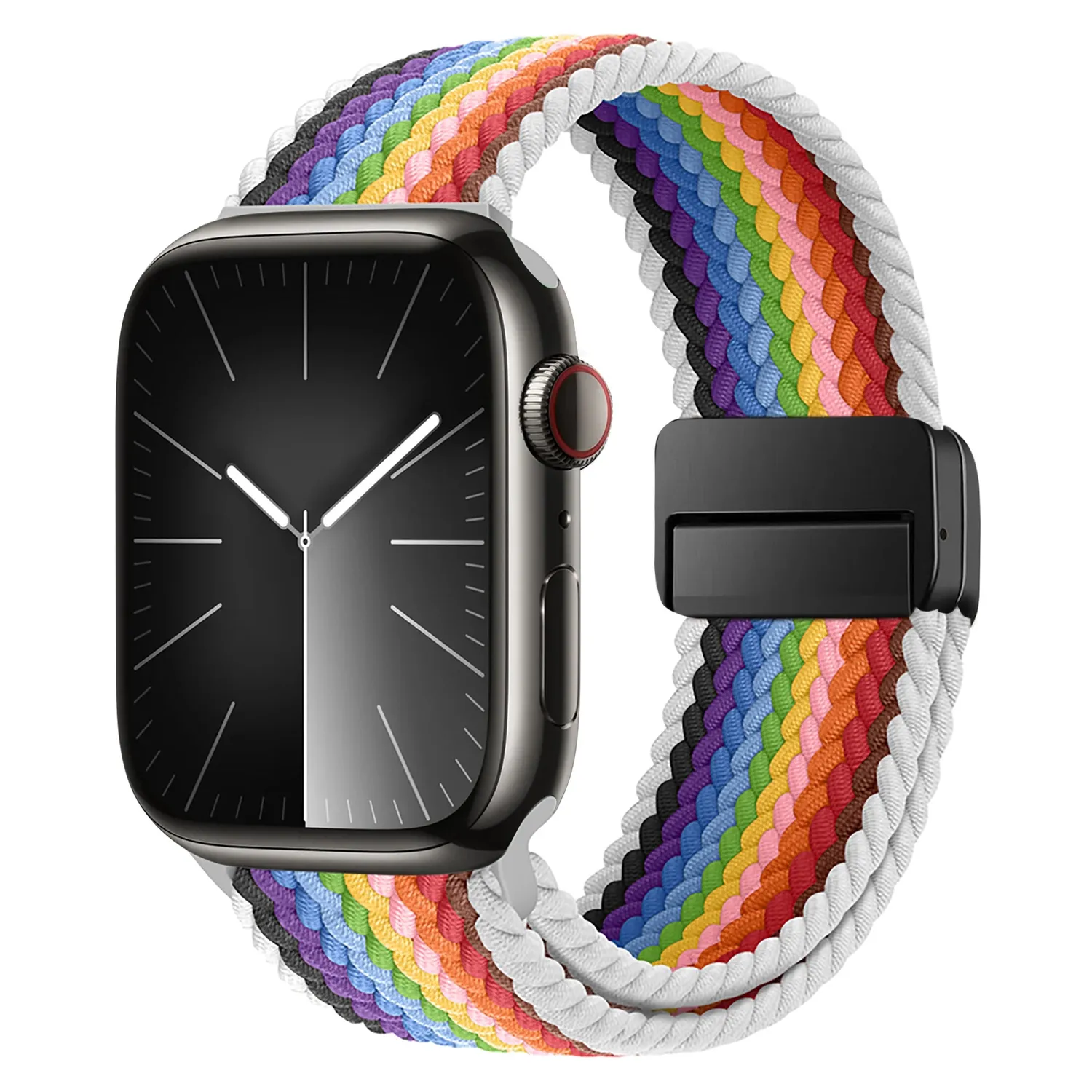 arktisband Apple Watch Armband Casual Rainbow 44mm gefl.