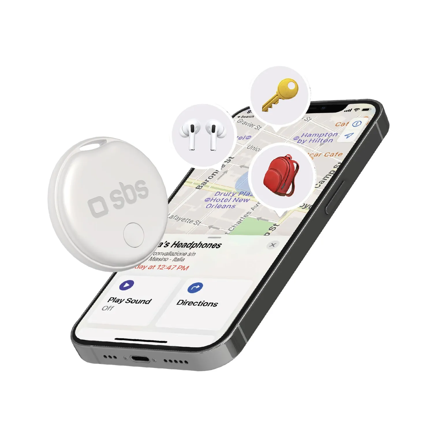 SBS Track My Circle Tracker Apple Find My