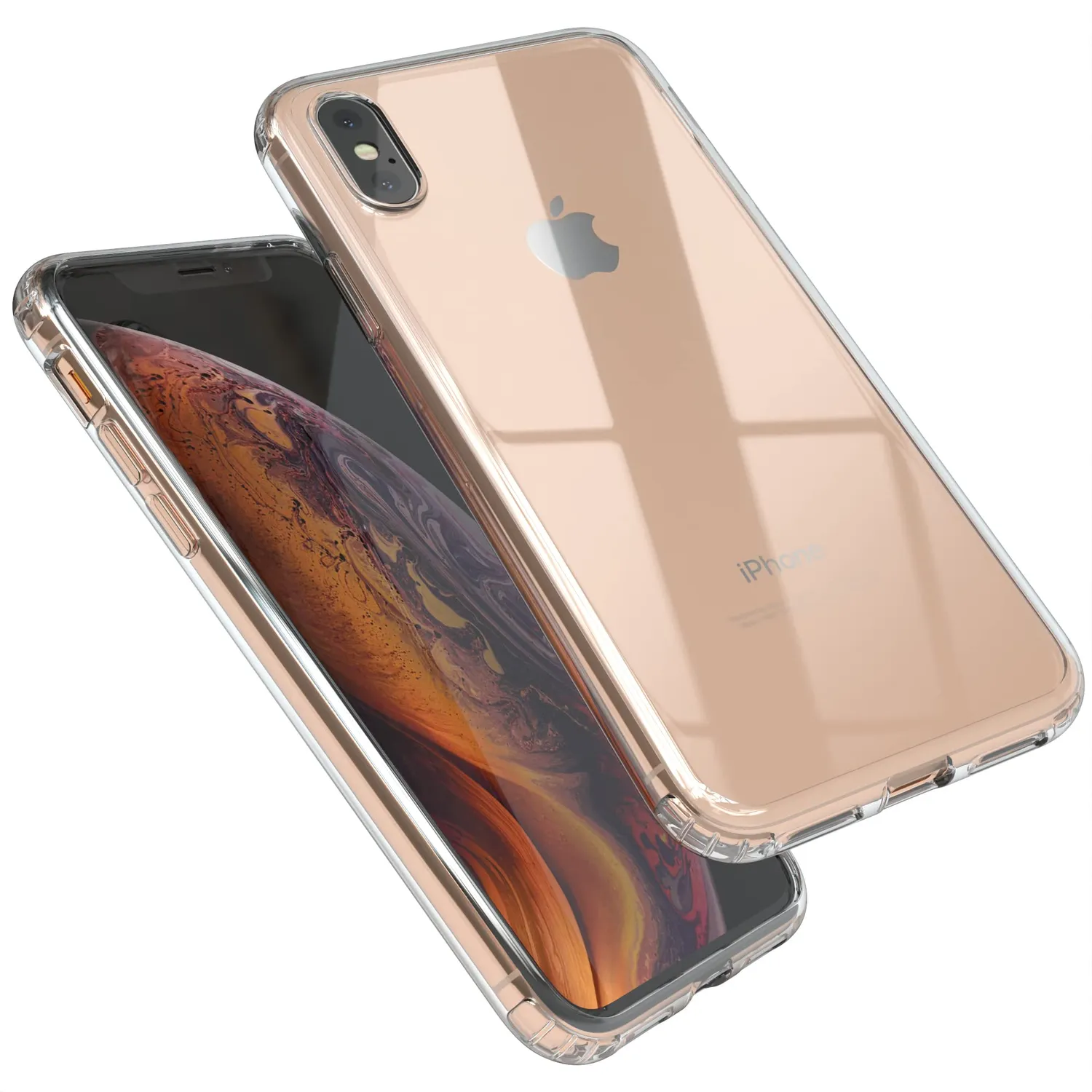 EAZY CASE iPhone XS Max Silikonhülle Transparent Crystal