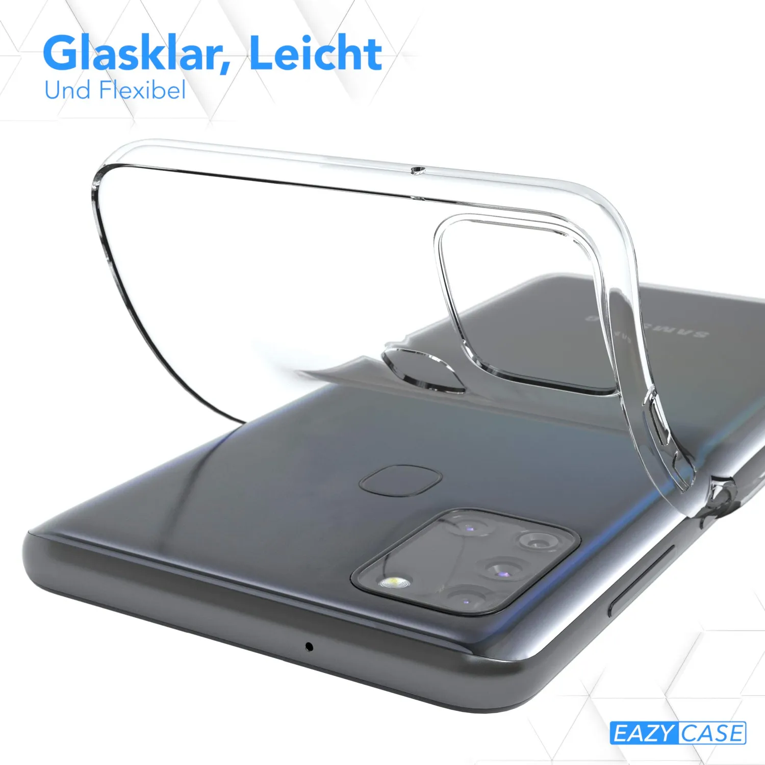 EAZY CASE Galaxy A21s Hülle Transparent ultra dünn
