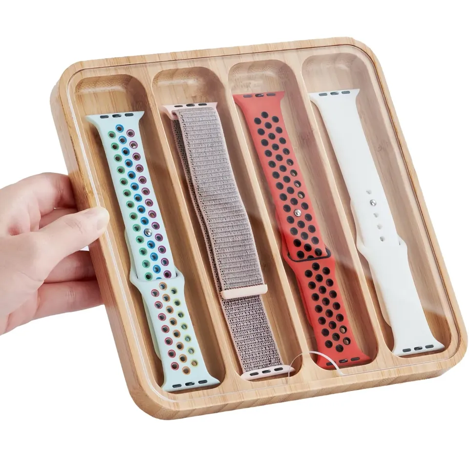arktisband Apple Watch Armband Organizer Holz 4er