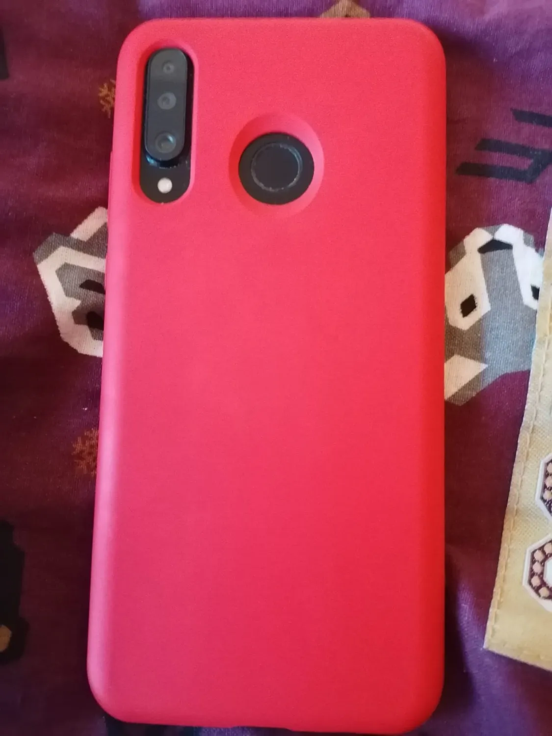 YATWIN Huawei P30 Lite Silikonhülle Rot ultradünn