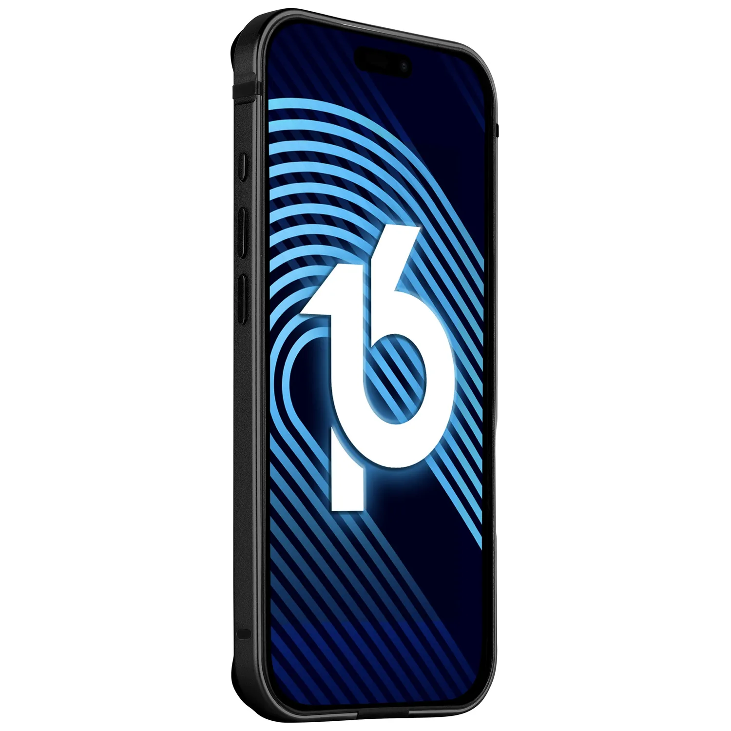 arktis Bumper iPhone 16 Pro Max Hülle Schwarz Aluminium
