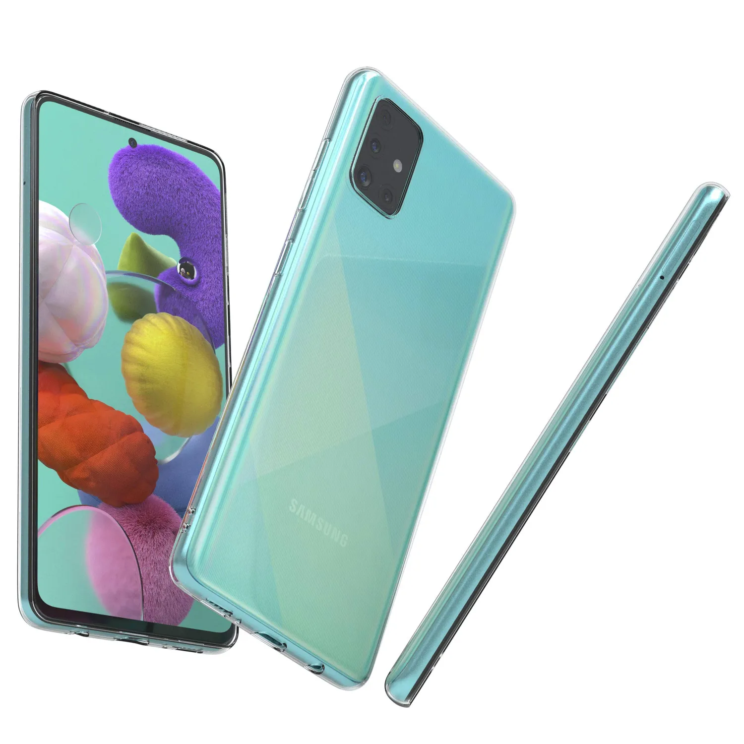 EAZY CASE Samsung Galaxy A51 Hülle Transparent Clear