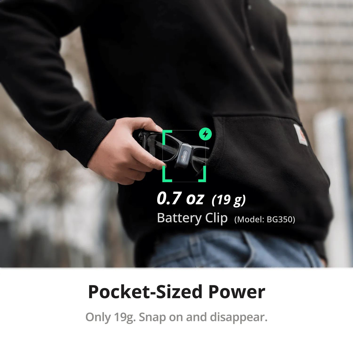 BOBOVR CG2 Ladestation Ray-Ban Meta Clip 350mAh