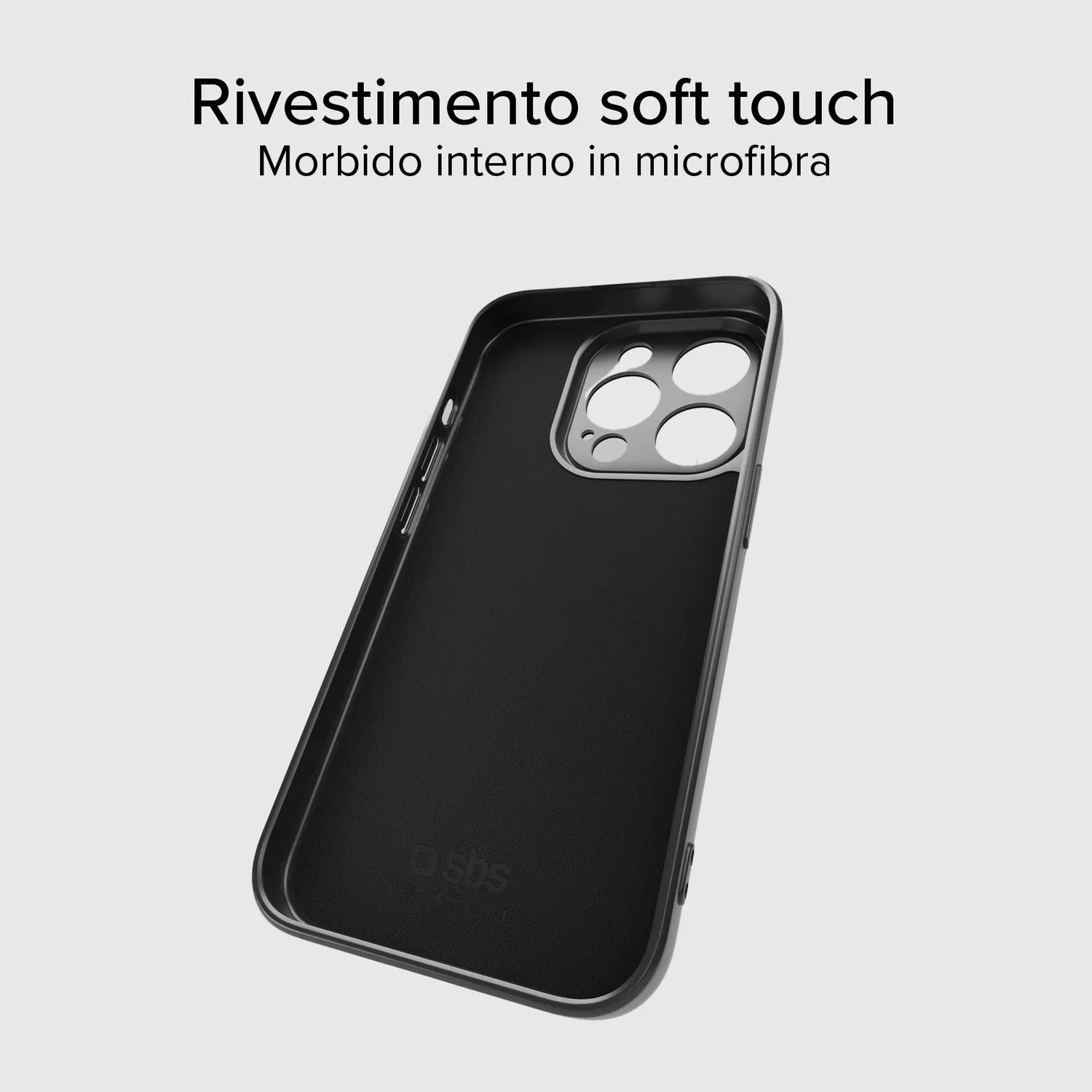 SBS Instinct iPhone 15 Pro Hülle Blau Mikrofaser