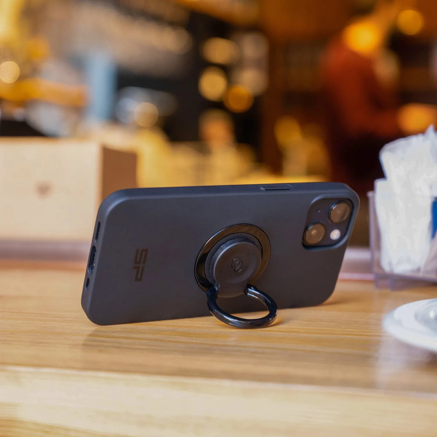 SP Connect Ring Mount Handy Fingerhalter schwarz
